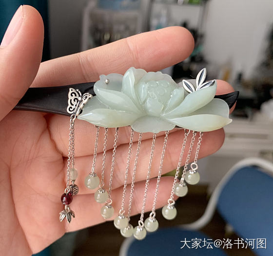 和田玉发簪 水晶 岫玉发簪 南红发簪_和田玉