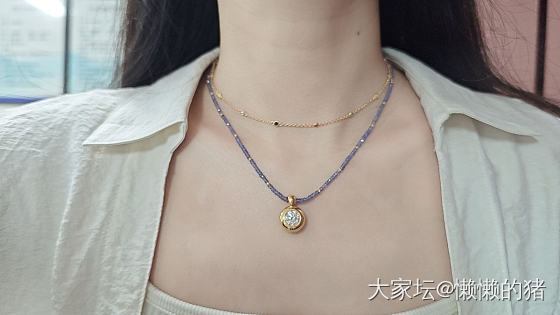 周一穿搭_莫桑石水晶金
