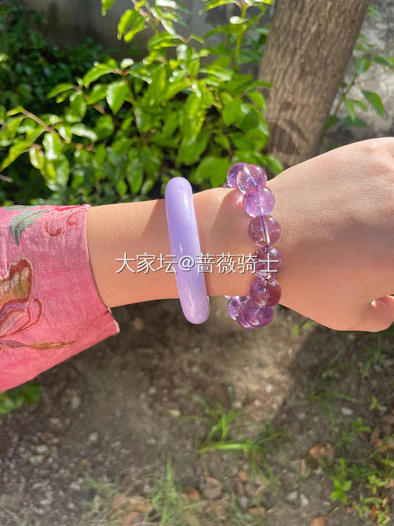 见光不死的紫镯子_手镯翡翠