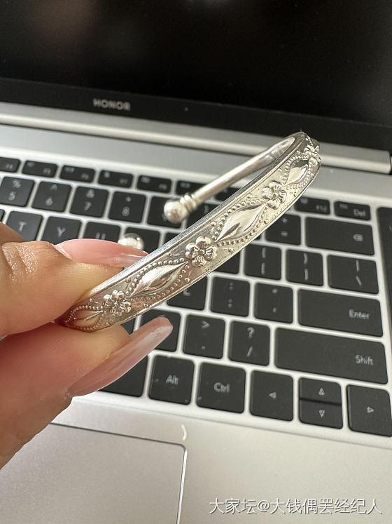 铃铛银手链 和 泡珠圆蒜_银