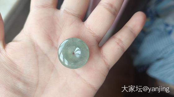 天然缅甸A货翡翠平安扣_翡翠