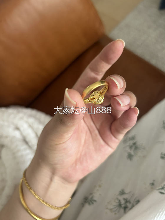 收到啦美美嘟_戒指金