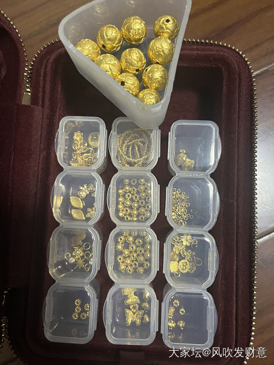 拆了编不回去了，一百克出头的珠子……_金