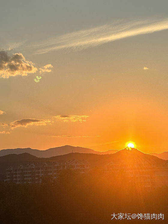 百望山的夕阳🌇_景色