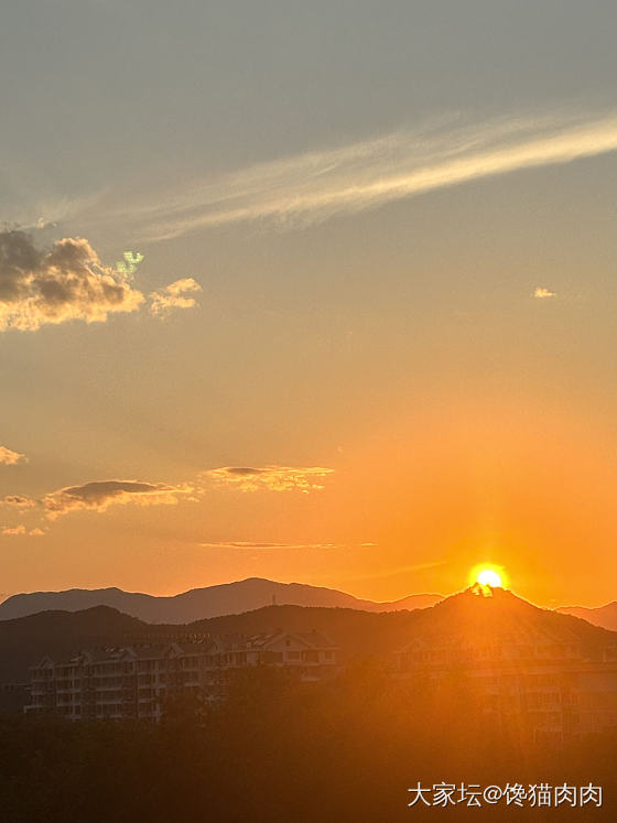 百望山的夕阳🌇_景色