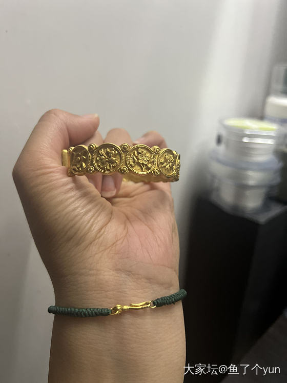 晒个赔钱货~_手镯金
