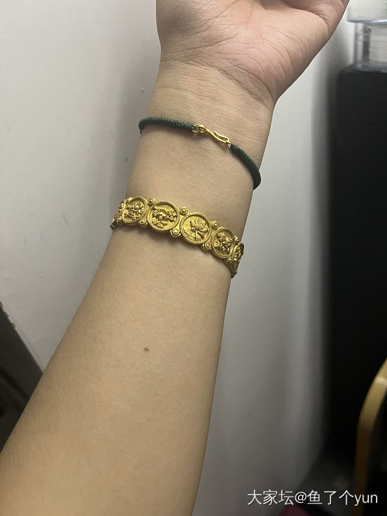 晒个赔钱货~_手镯金