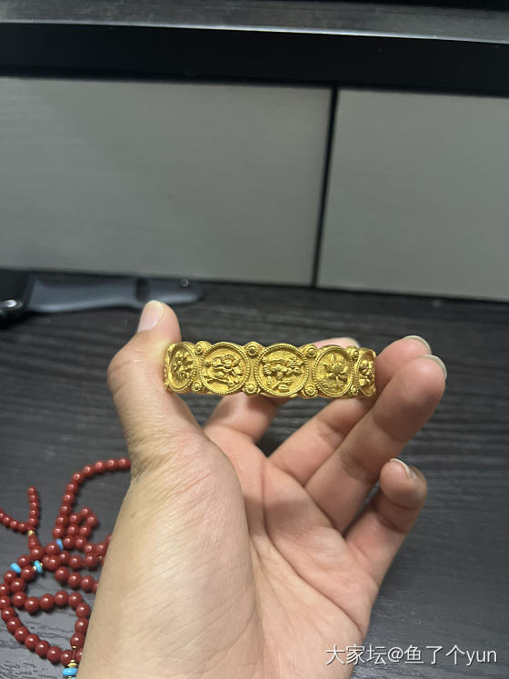晒个赔钱货~_手镯金