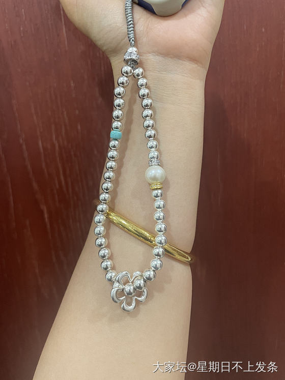 可太喜欢我的银珠手机链啦_挂饰银