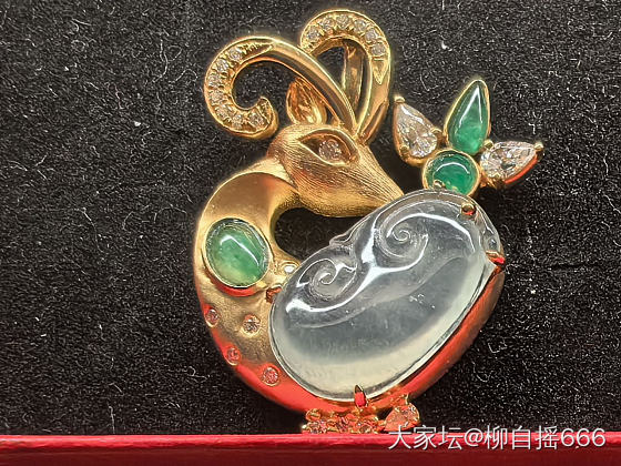 炒冷饭系列_镶嵌设计翡翠金