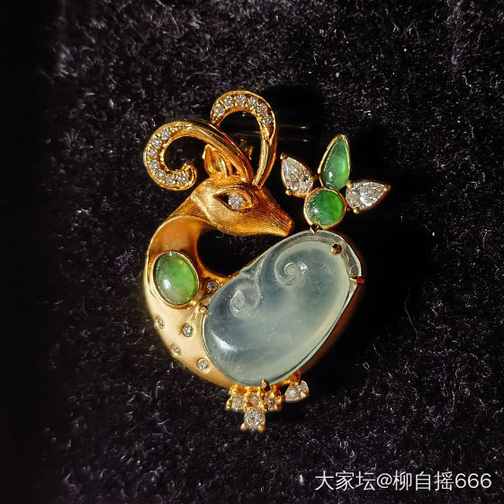 炒冷饭系列_镶嵌设计翡翠金