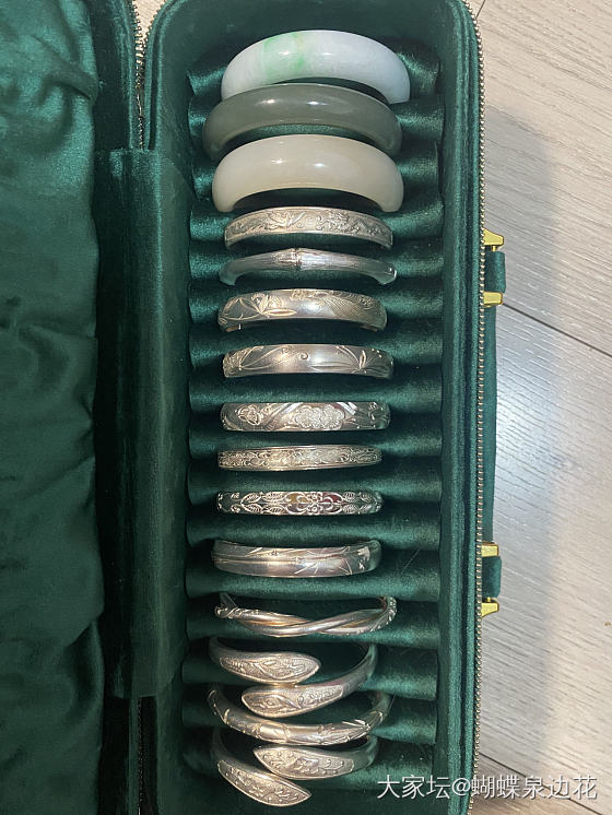 小金匠，枯竹。所有镯子集体照。_手镯银