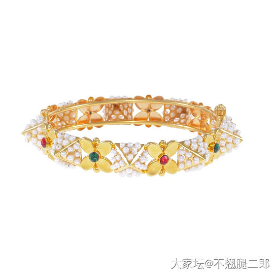 晒个今天戴的镯子～_手镯K金