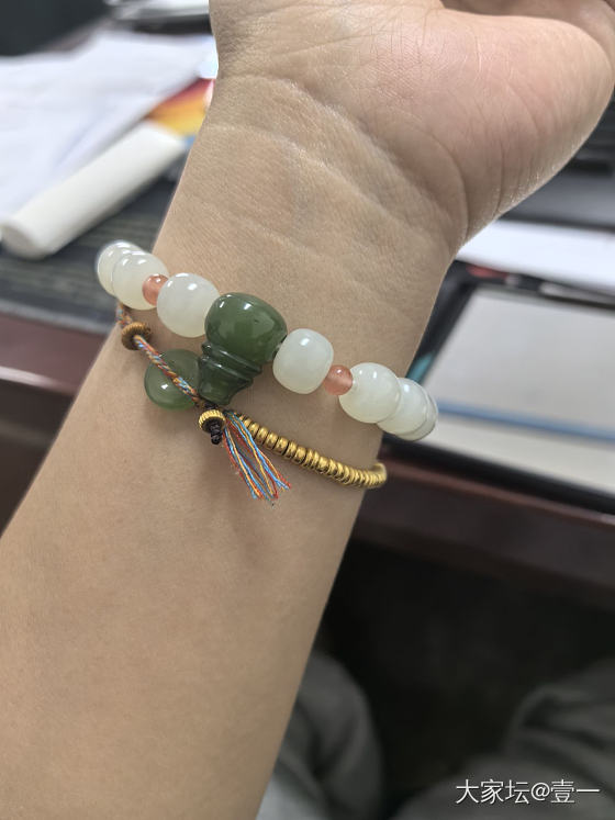 新串串_和田玉闲聊串珠手工diy