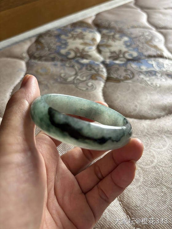 十几年前刚入坑的时候被坑得最惨的一次，把藓当成飘花，还以为捡到宝了_翡翠