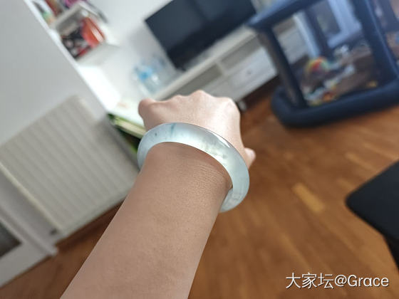 刚砸！种水镯毕业啦！_手镯翡翠