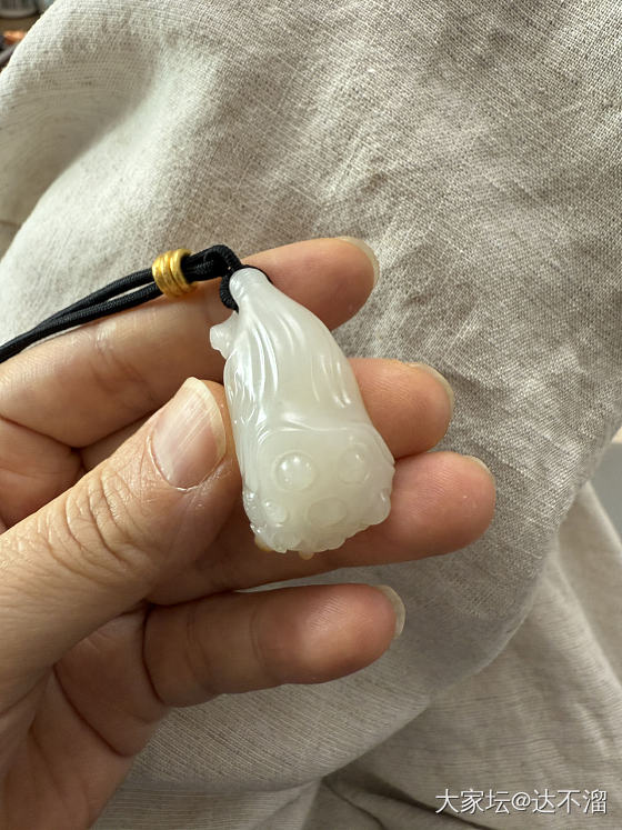 白玉莲蓬_玉石和田玉