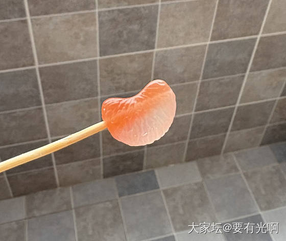 高冰南红橘子瓣项链吊坠小雕件_玉石