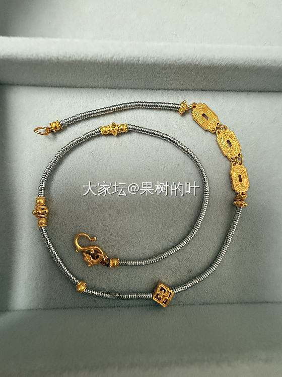 黄金太贵，铂金来凑，DIY了一条意外美貌的古风双圈手链_金