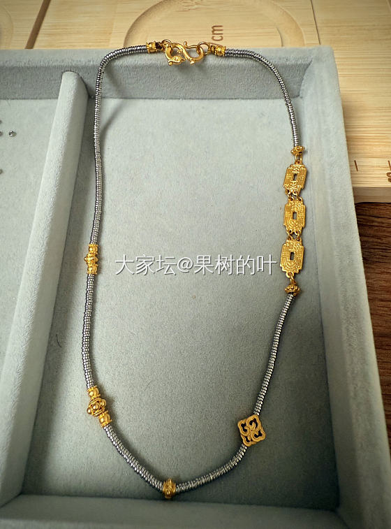 黄金太贵，铂金来凑，DIY了一条意外美貌的古风双圈手链_金