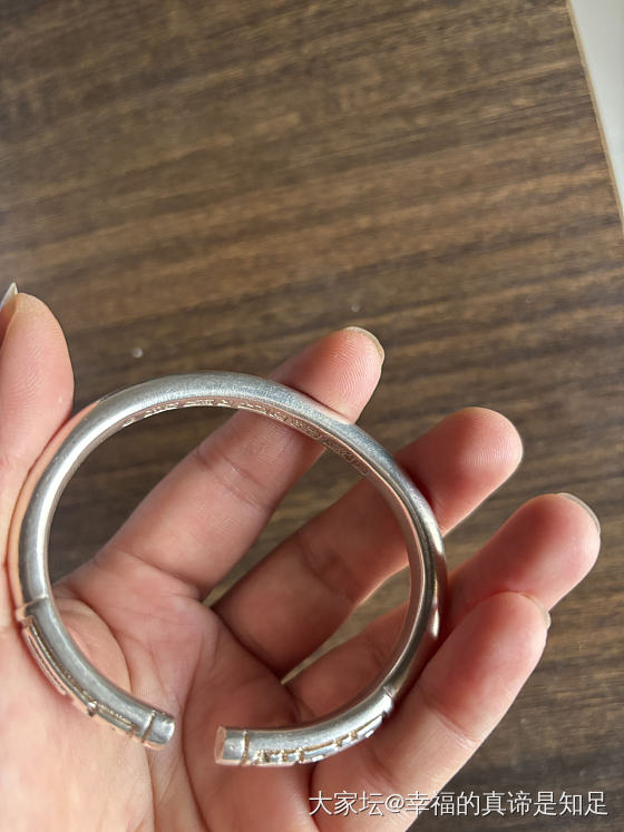 银镯窄喜福_银
