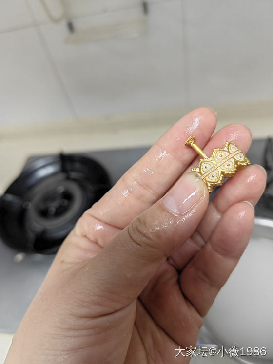 记录一下我的🐮🐮时刻！居家打金成功！花丝戒指！都来看看呀！_金