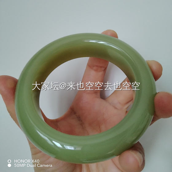 和田玉若羌黄口手镯一套_和田玉