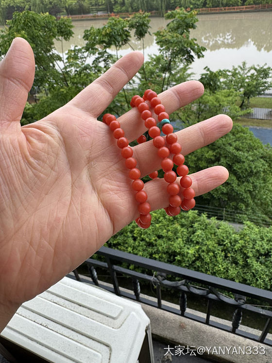 保山南红小单圈6.8mm_金