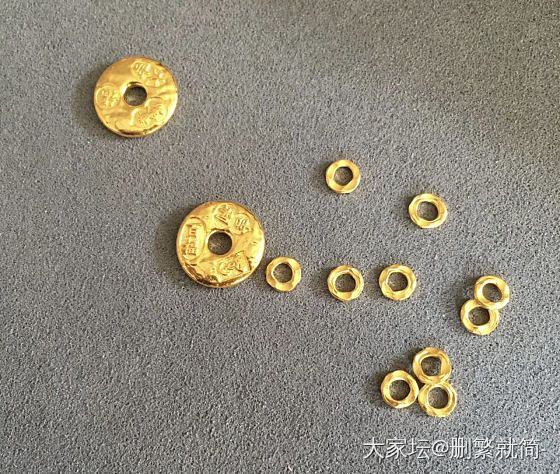 出一个吉言金饼和卡5盘缠（全新实心）_金