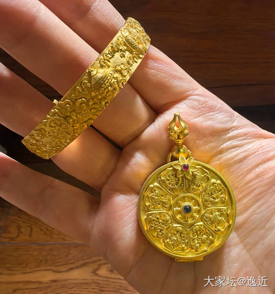 八宝吊坠_金