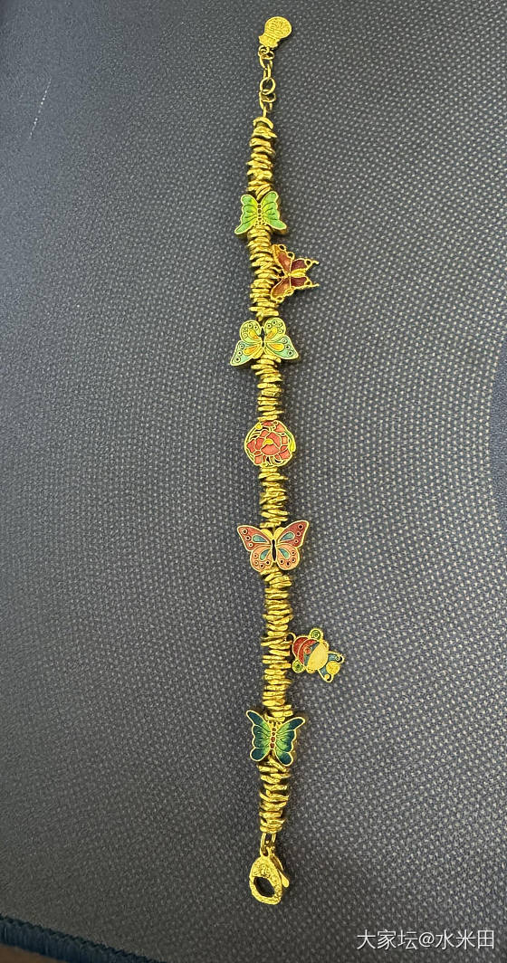 如画家 足金蝴蝶盘缠_金