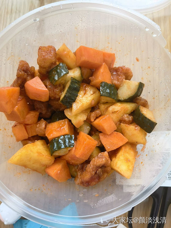 这菠萝咕咾肉卖相打几分？_大家谈