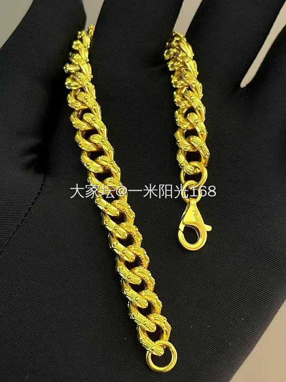新款克罗心足金999手链（大盘价÷）_金