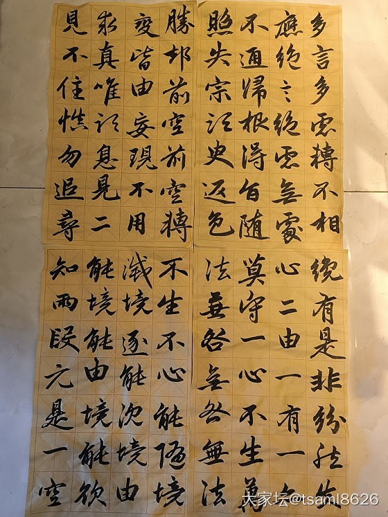 自学书法一年半了_书法