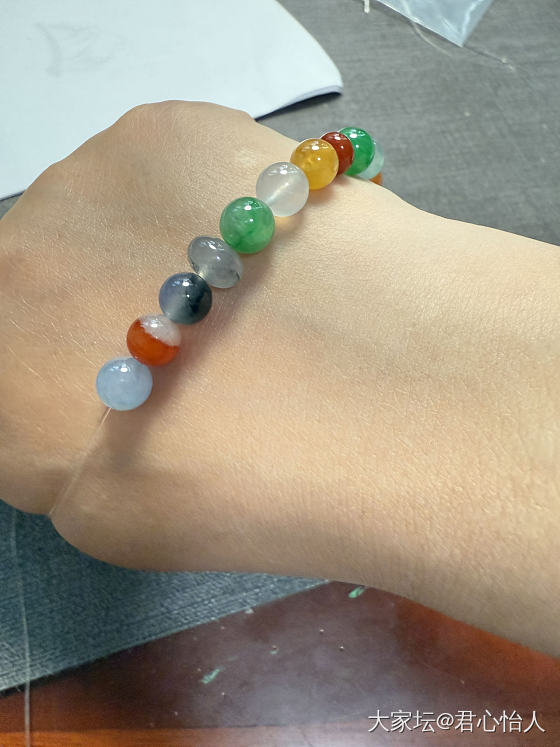浓彩进度90%_珠串翡翠