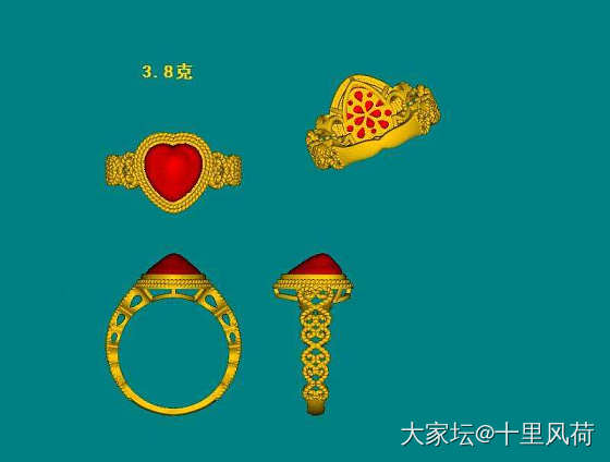 御选皇家祖母绿戒指830克价出_翡翠