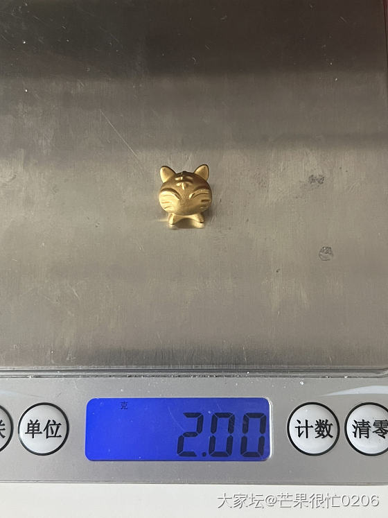 周生生生肖虎黄金转运珠_金