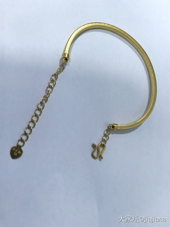 周大生黄金流光半镯全新_金