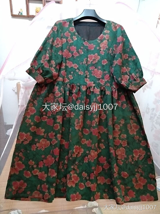无腰无省自制香云纱连衣裙_穿搭
