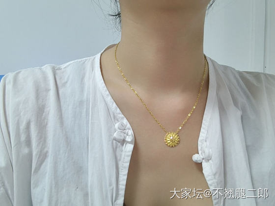 把耳钉改成吊坠啦～_手工diy金