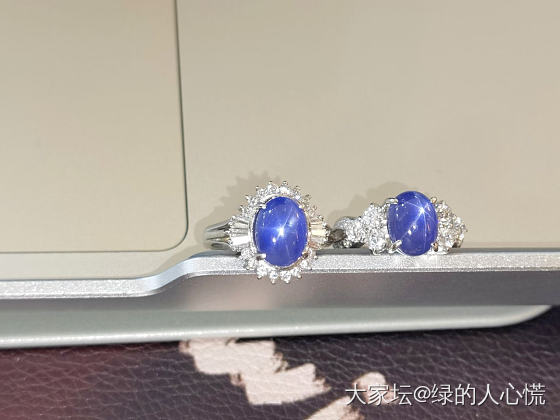 不能让我的小蓝星孤单过双十一~_戒指蓝宝石