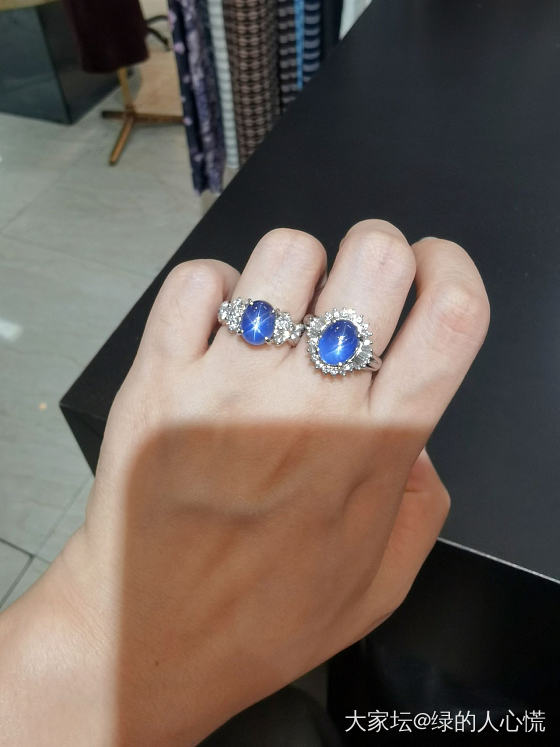 不能让我的小蓝星孤单过双十一~_戒指蓝宝石