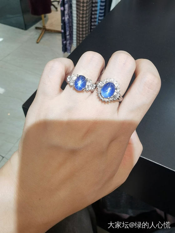 不能让我的小蓝星孤单过双十一~_戒指蓝宝石