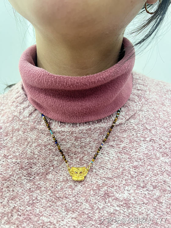 三星堆面具改造，两种佩戴方式，开心🥳_贵金属金