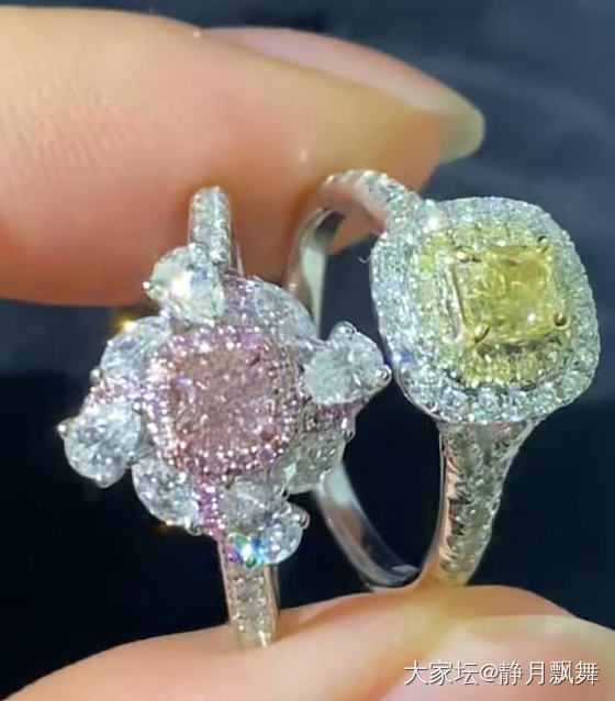 买了两个钻戒，好看吗_戒指