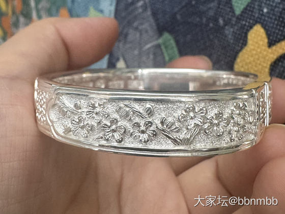 成峰青梅竹马双喜银镯_银