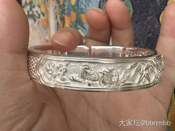 成峰青梅竹马双喜银镯_银
