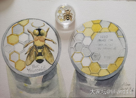 画了一枚银币_银