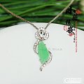 小薇镶嵌鲜亮色吊坠