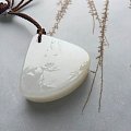 中国玉雕雕刻大师 陈冠军 老师 《山亭静待》山水写意 26g31x34x12...